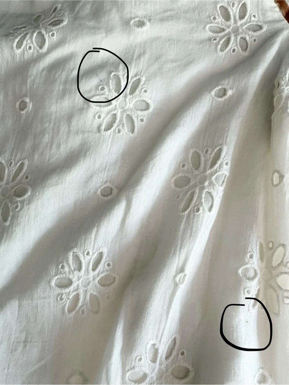 Love the Label Puff Eyelet Sleeve Zebra Print Blouse